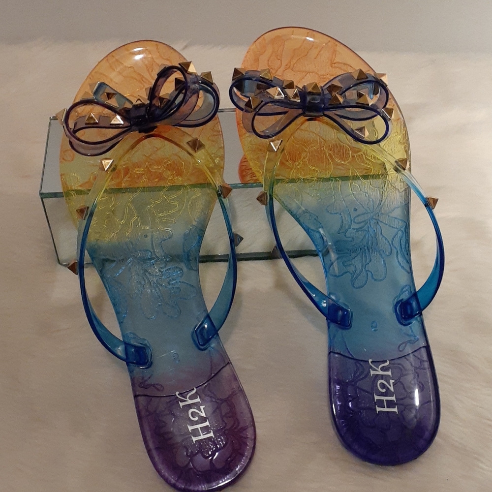 (NWB) RAINBOW FLIP FLOPS - Picture 4 of 5